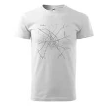 Černobílá mapa Čáslav