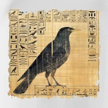 Egyptské hieroglyfy pták