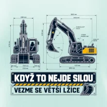 Když to nejde silou vezme se větší lžíce