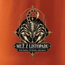 Muž z listopadu geometrický zlatý štír