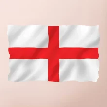 Anglická vlajka vlající