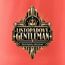 Listopadový gentleman zlatý art deco motiv