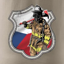 Hasič erb - Česká vlajka