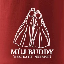 Můj buddy dvě překřížené potápěčské ploutve