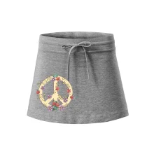 Peace symbol pískový