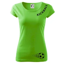 Kickball nápis šikmo