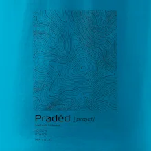 Praděd - vrstevnice v obdélníku