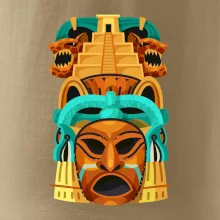 Mayové maska s pyramidou