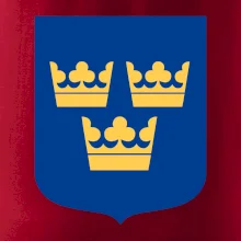 Švédský znak tři korunky na prso