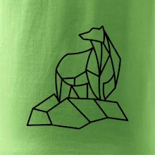 Geometrie lední medvěd na ledu