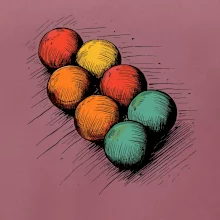 Petanque koule kresba