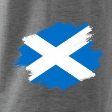 Skotská vlajka kreslená štetcem