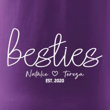Párové mikiny - Besties Jména a rok