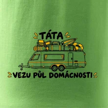 Táta vezu půl domácnosti rodinný karavan