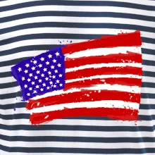 Americká vlajka ohnutá Americká vlajka ohnutá