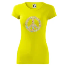 Peace symbol lístečky