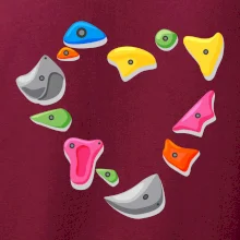 Lezení na stěně - srdce