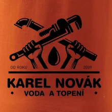 Instalatér - Překřížené klíče vlastní nápis