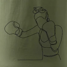 Žena boxerka jedním tahem