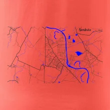 Neratovice - Mapa s vodními toky