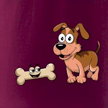 Parové triko - Pes a kost