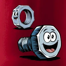 Parové triko - Šroub a matka