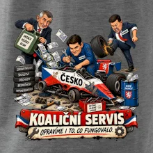 Macinka opravuje závodní auto ČESKO