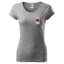 Folklor na prsu květina čtyřlistá