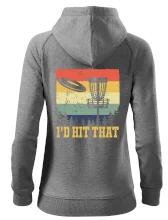 Disc golf player retro vintage