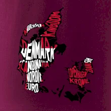 Mapy - názvy měst - Dánsko