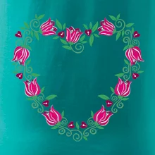 Červené tulipánové srdiečko (Pecka design)