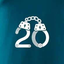 Narozeninové tričko pro policajta - pouta 20