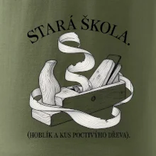 Stará škola hoblík a kus poctivýho dřeva