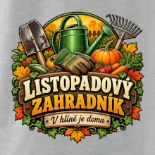 Listopadový zahradník v hlíně je doma