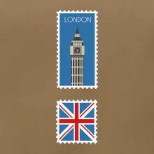 Londýn známka barevná