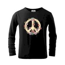Peace symbol pískový