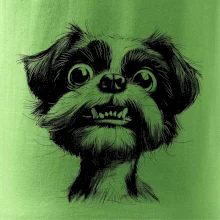 Černobílá karikatura Ši-tzu