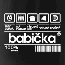 Čárový kód babička Čárový kód babička