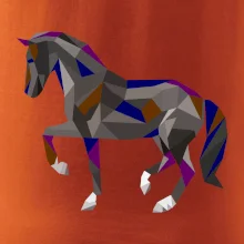 Kůň geometrie barevný