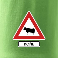 Dopravní značka - Pozor koně / kráva