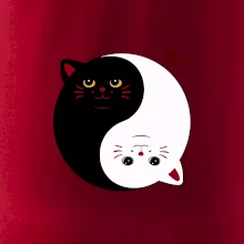 Kočky jin jang barevné