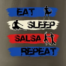 Eat sleep salsa repeat