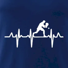 EKG stolní tenista stojící