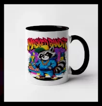 Mýval - masked bandit grafitti