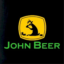 John Beer jelen s pivem