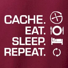 Eat sleep repeat Cache