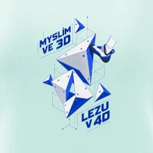 Bouldering myslím ve 3d lezu v 4d