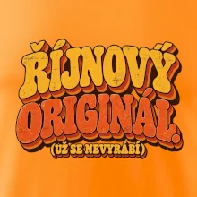 Říjnový originál už se nevyrábí retro nápis