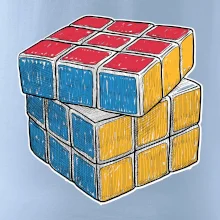 Rubikova kostka kreslená