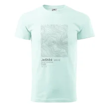 Ještěd - vrstevnice v obdélníku